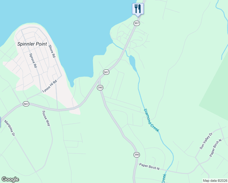 map of restaurants, bars, coffee shops, grocery stores, and more near 2nd Road in Tafton
