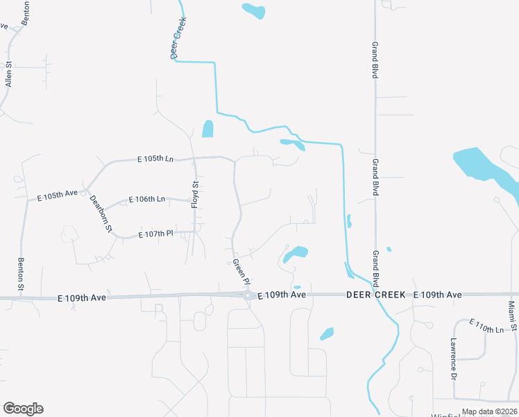 map of restaurants, bars, coffee shops, grocery stores, and more near 5809 East 106th Court in Crown Point