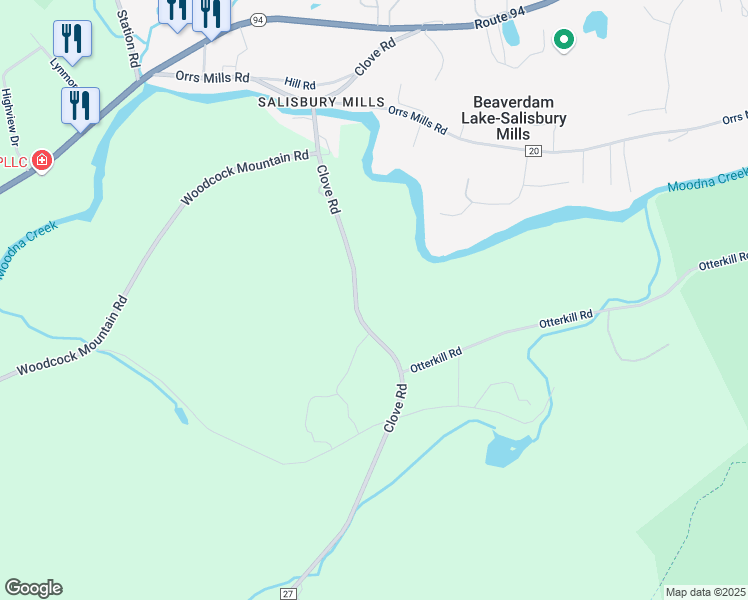 map of restaurants, bars, coffee shops, grocery stores, and more near 85 Clove Road in Orange County