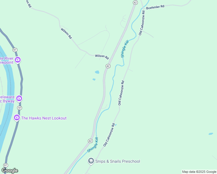 map of restaurants, bars, coffee shops, grocery stores, and more near 185 Old Cahoonzie Road in Sparrow Bush