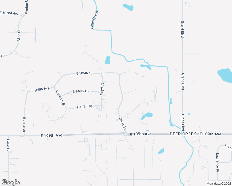 map of restaurants, bars, coffee shops, grocery stores, and more near 10652 Green Place in Crown Point