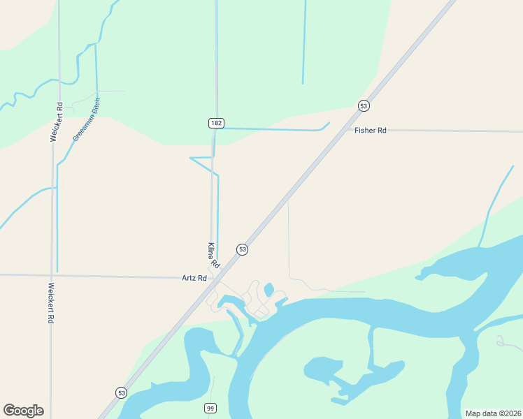 map of restaurants, bars, coffee shops, grocery stores, and more near 4301-4399 Ohio 53 in Fremont