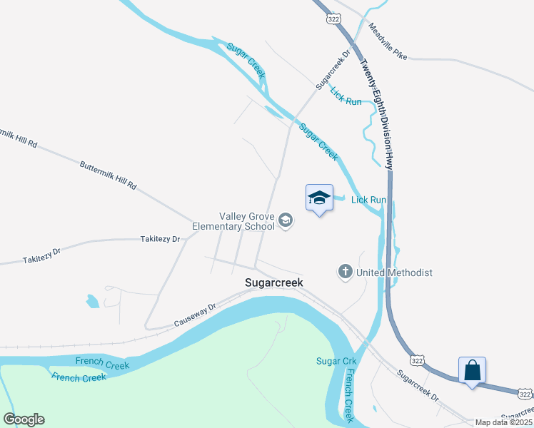 map of restaurants, bars, coffee shops, grocery stores, and more near 389 Sugarcreek Drive in Franklin