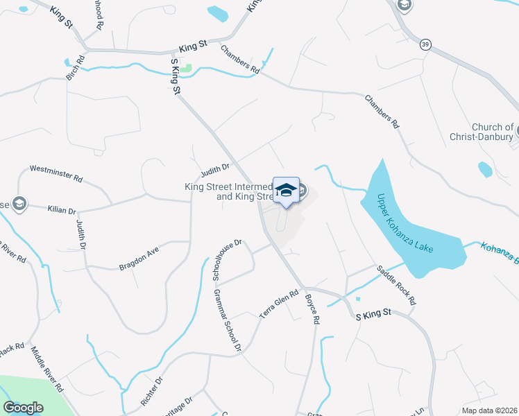 map of restaurants, bars, coffee shops, grocery stores, and more near 152 South King Street in Danbury