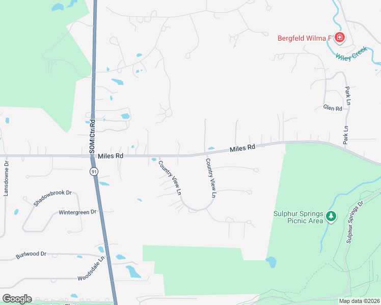 map of restaurants, bars, coffee shops, grocery stores, and more near 33900 Miles Road in Solon