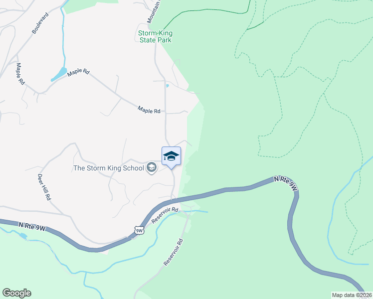 map of restaurants, bars, coffee shops, grocery stores, and more near 281 Mountain Road in Cornwall-on-Hudson