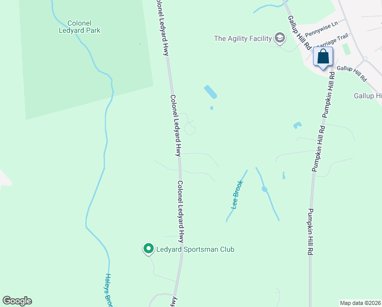 map of restaurants, bars, coffee shops, grocery stores, and more near 528 Colonel Ledyard Highway in Ledyard