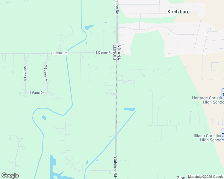 map of restaurants, bars, coffee shops, grocery stores, and more near 25716 South State Line Road in Crete