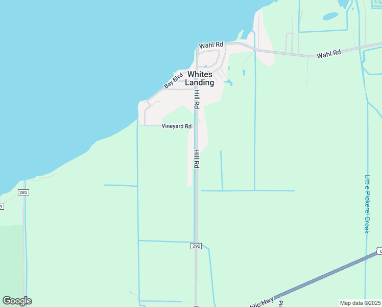 map of restaurants, bars, coffee shops, grocery stores, and more near 2910 County Road 290 in Vickery