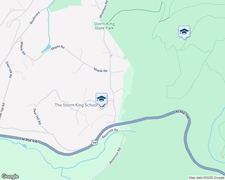 map of restaurants, bars, coffee shops, grocery stores, and more near 281 Mountain Road in Cornwall-on-Hudson