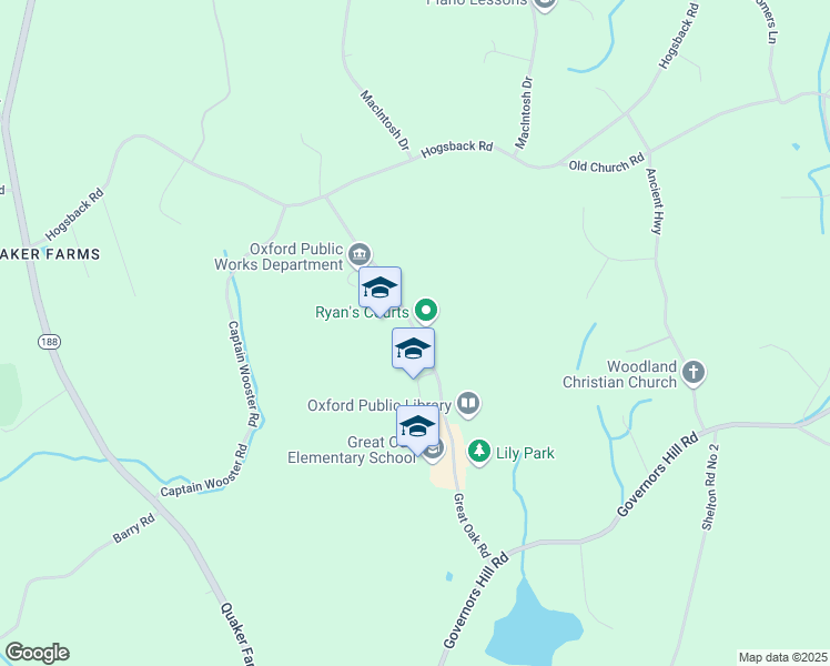 map of restaurants, bars, coffee shops, grocery stores, and more near 30 Great Oak Road in Oxford