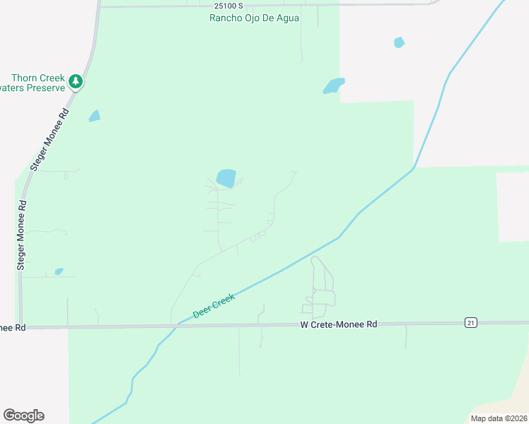 map of restaurants, bars, coffee shops, grocery stores, and more near 3540 West Pinewood Drive in Monee
