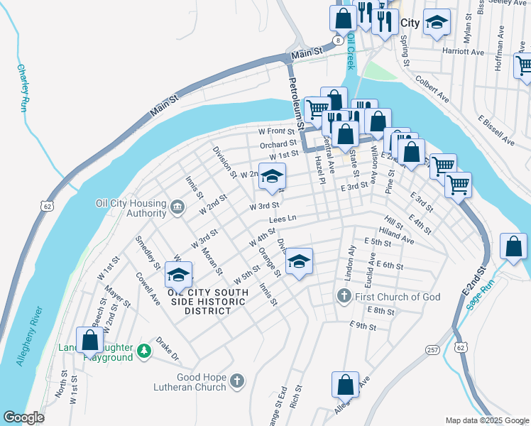 139 West 3rd Street, Oil City PA Walk Score