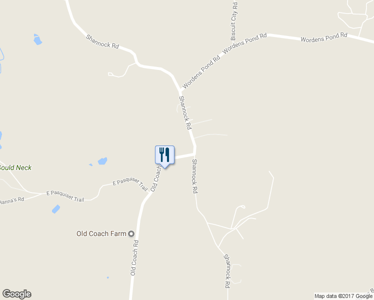 map of restaurants, bars, coffee shops, grocery stores, and more near 1190 Shannock Road in Charlestown