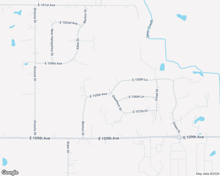 map of restaurants, bars, coffee shops, grocery stores, and more near 5018 E 105th Ln in Crown Point