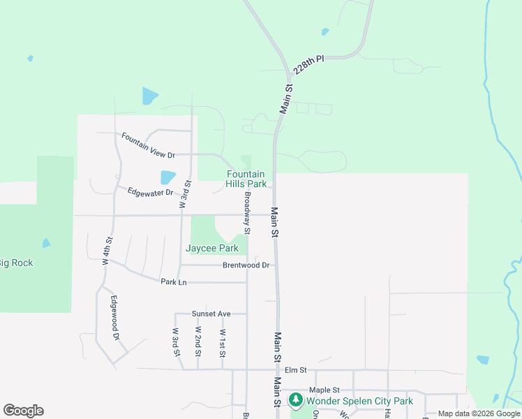 map of restaurants, bars, coffee shops, grocery stores, and more near 1558 Broadway Street in Pella