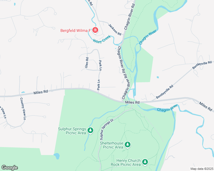 map of restaurants, bars, coffee shops, grocery stores, and more near 20 Park Lane in Moreland Hills