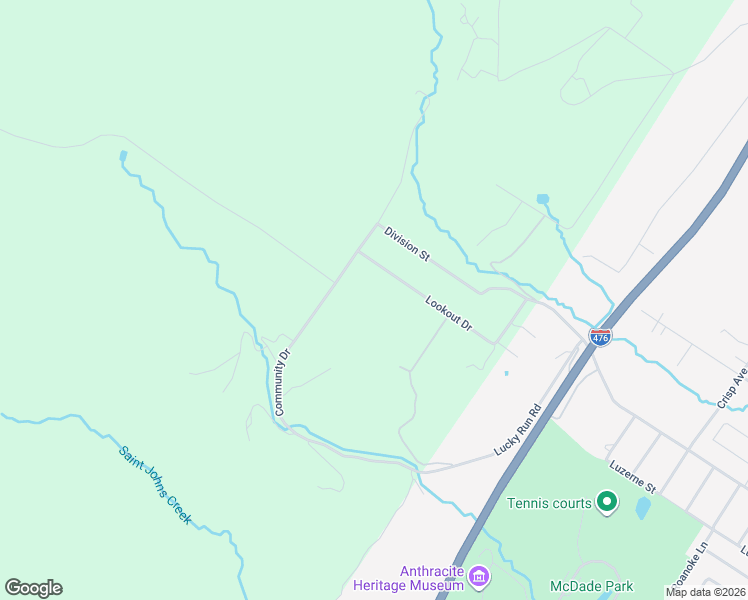 map of restaurants, bars, coffee shops, grocery stores, and more near 1037 Lookout Drive in Scranton