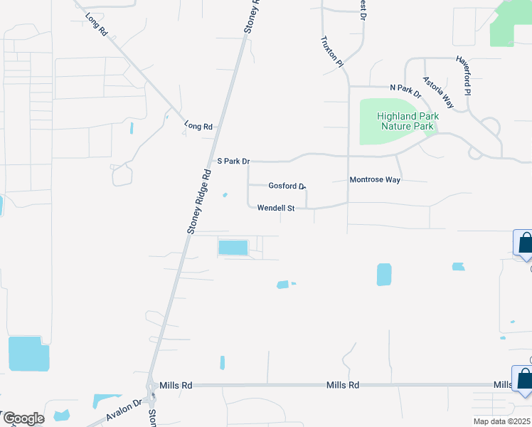 map of restaurants, bars, coffee shops, grocery stores, and more near 36443 Wendell Street in Avon
