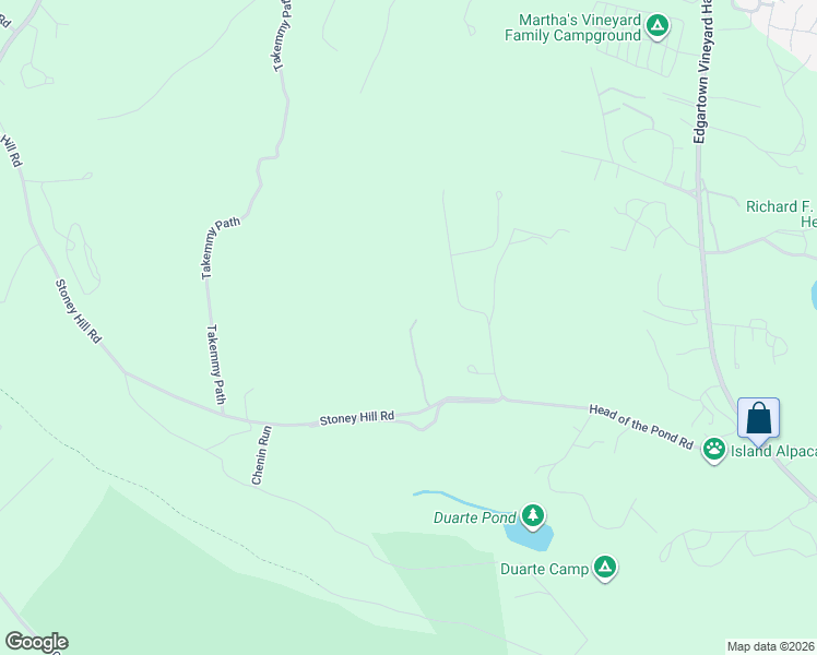 map of restaurants, bars, coffee shops, grocery stores, and more near 81 Stoney Hill Road in Tisbury
