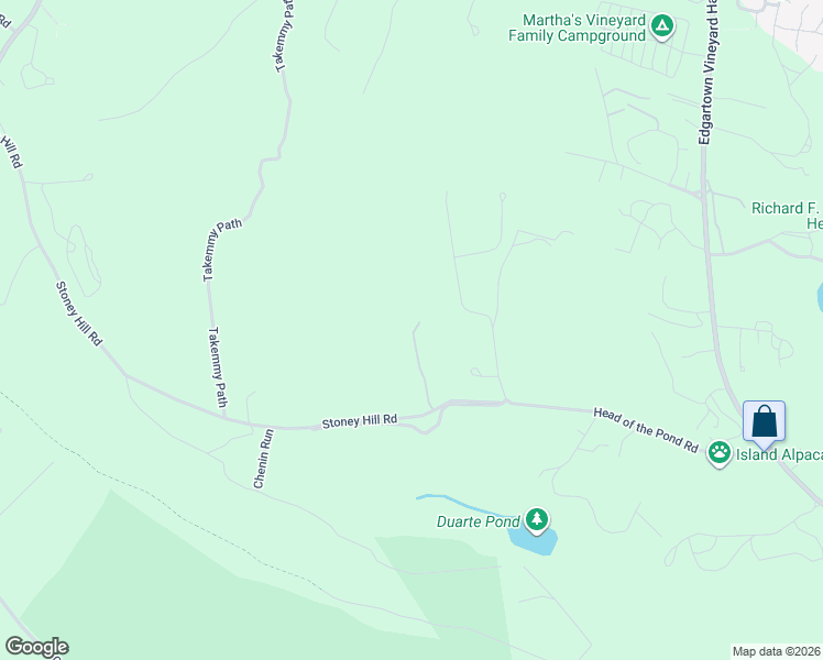 map of restaurants, bars, coffee shops, grocery stores, and more near 81 Stoney Hill Road in Tisbury
