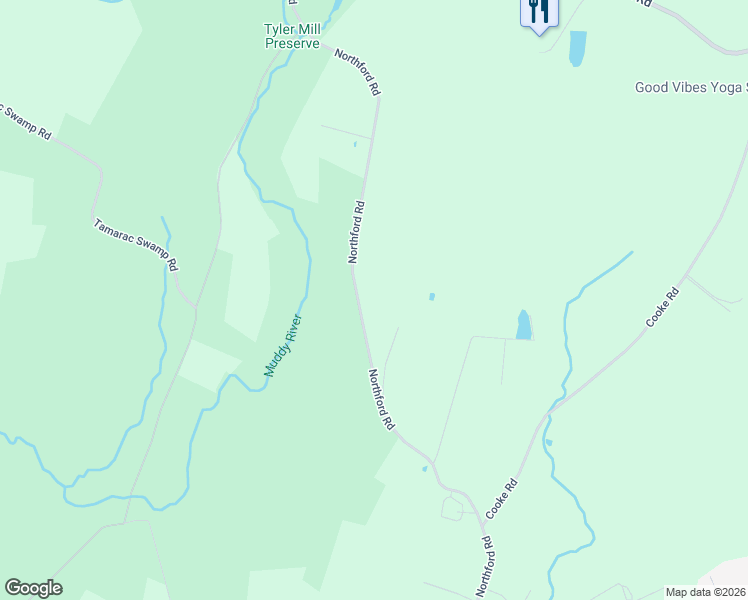 map of restaurants, bars, coffee shops, grocery stores, and more near 96 Northford Road in Wallingford