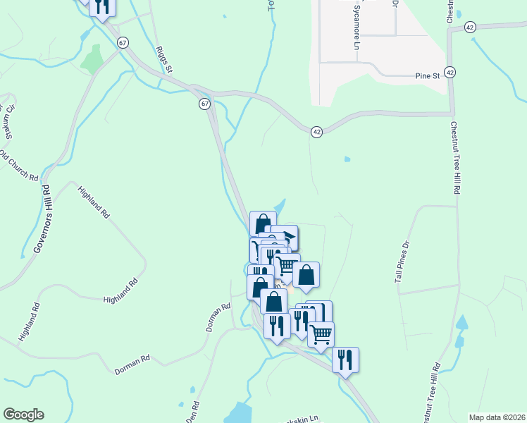 map of restaurants, bars, coffee shops, grocery stores, and more near 340 Oxford Road in Oxford