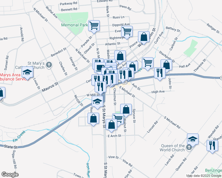 St Marys Pa Map 237 Market Street, St. Marys Pa - Walk Score