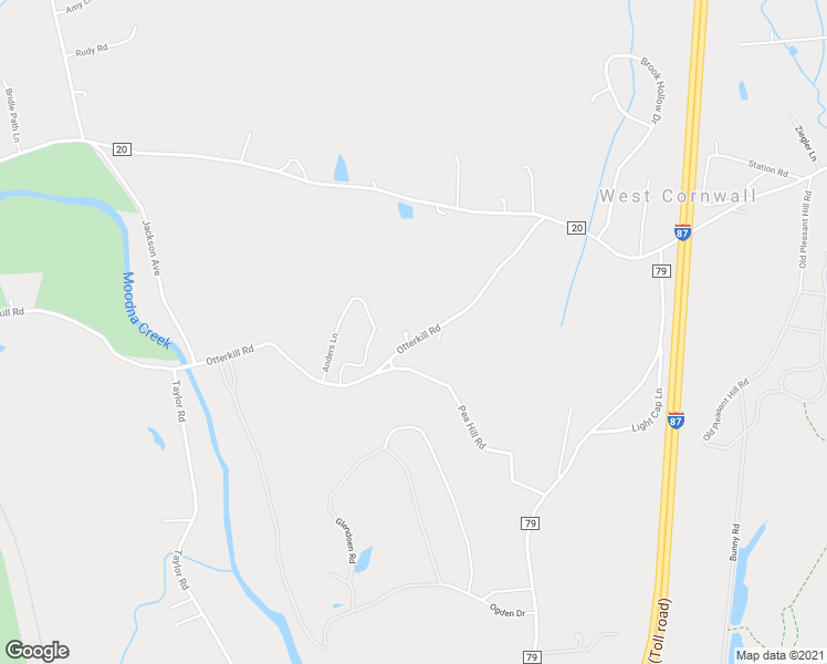 map of restaurants, bars, coffee shops, grocery stores, and more near 72 Otterkill Road in New Windsor