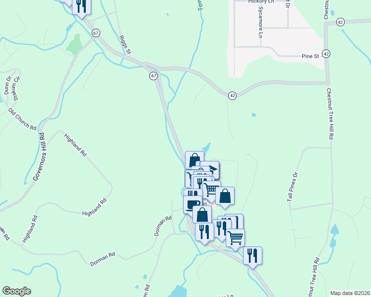 map of restaurants, bars, coffee shops, grocery stores, and more near 340 Oxford Road in Oxford