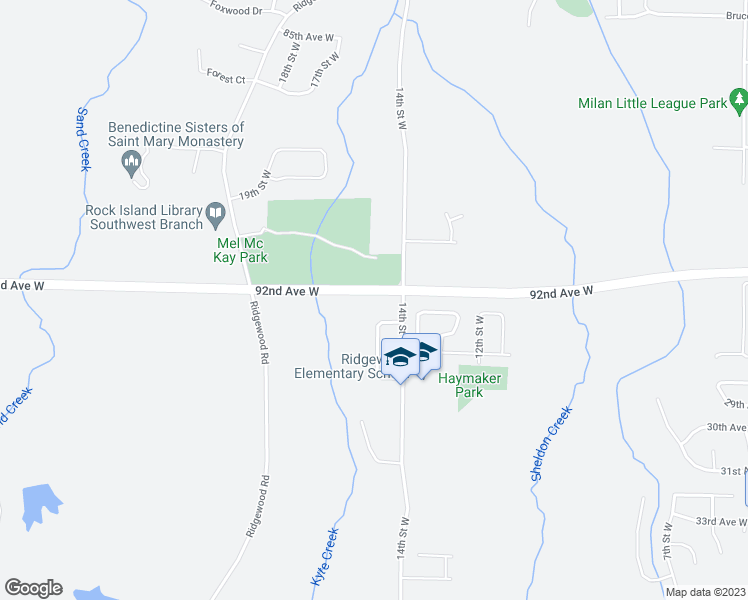 map of restaurants, bars, coffee shops, grocery stores, and more near in Rock Island