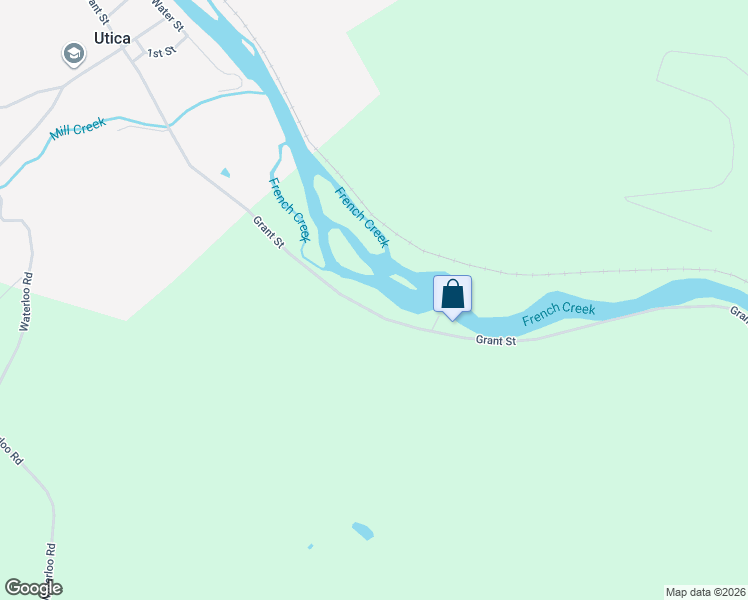 map of restaurants, bars, coffee shops, grocery stores, and more near 1550 Frenchcreek Rd in Utica