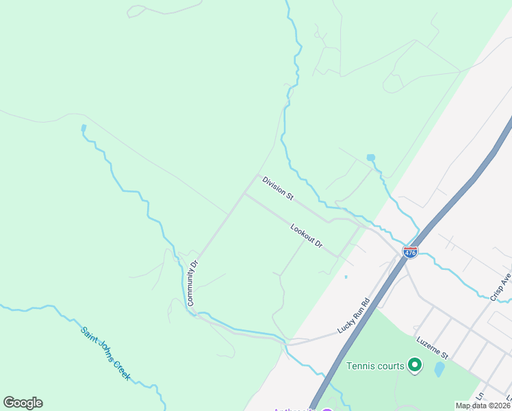 map of restaurants, bars, coffee shops, grocery stores, and more near 1037 Lookout Drive in Scranton