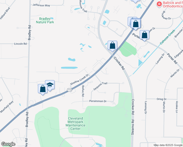 map of restaurants, bars, coffee shops, grocery stores, and more near 29931 Shadow Creek Drive in Westlake