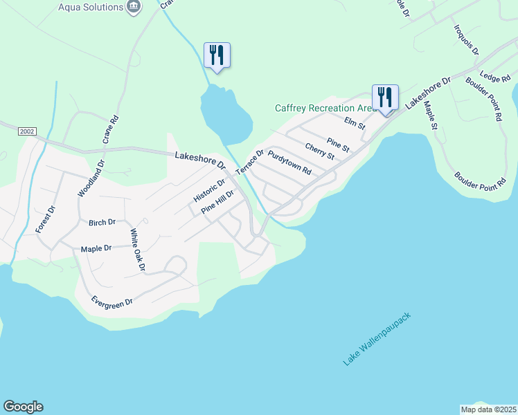 map of restaurants, bars, coffee shops, grocery stores, and more near 323 Lake Shore Drive in Lakeville
