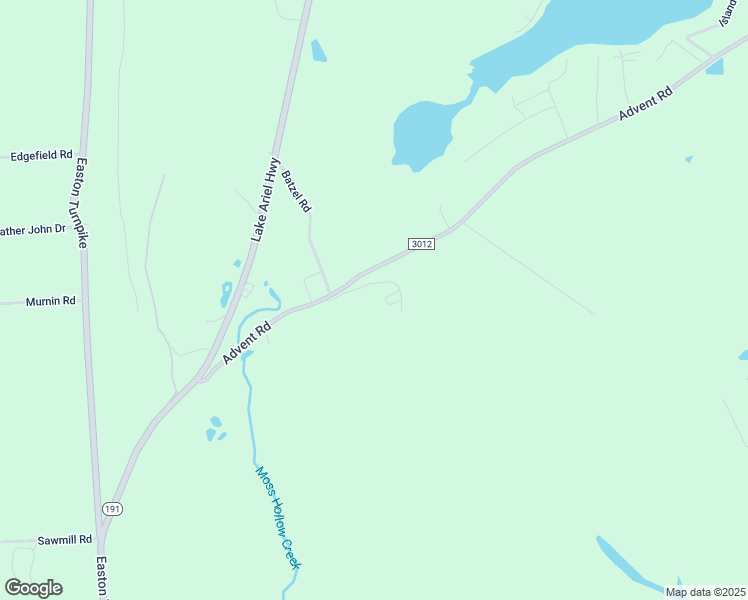 map of restaurants, bars, coffee shops, grocery stores, and more near 1030 Advent Road in Wayne County