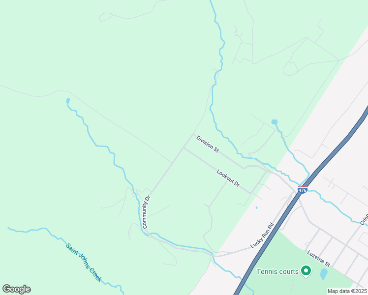 map of restaurants, bars, coffee shops, grocery stores, and more near 3100 Lookout Drive in Scranton