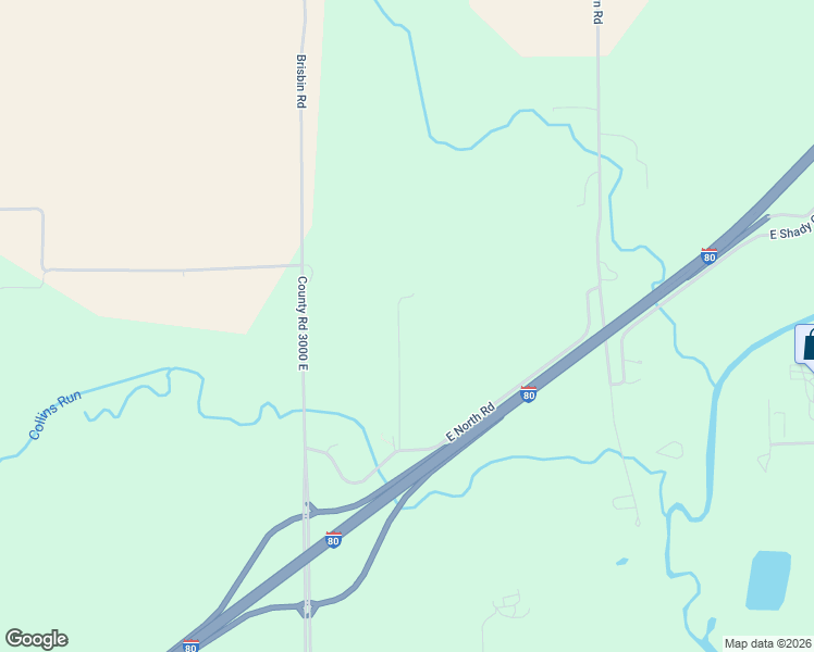 map of restaurants, bars, coffee shops, grocery stores, and more near 3180 East North Road in Morris