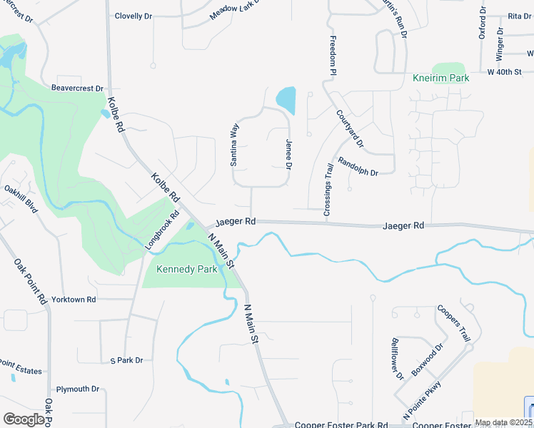 map of restaurants, bars, coffee shops, grocery stores, and more near 4312 Jaeger Road in Lorain