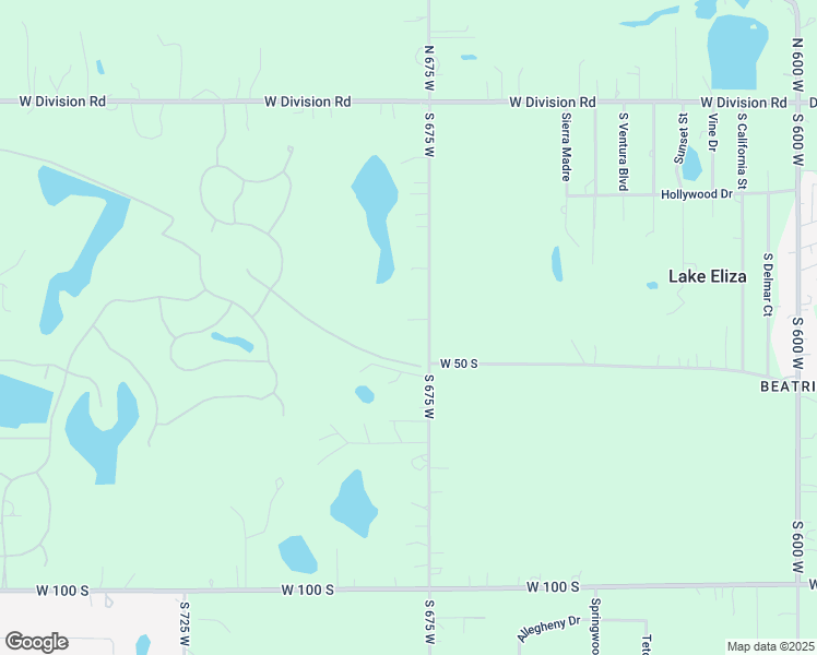map of restaurants, bars, coffee shops, grocery stores, and more near 16 South 675 West in Hebron