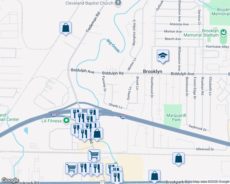 map of restaurants, bars, coffee shops, grocery stores, and more near 10213 Harmony Lane in Brooklyn