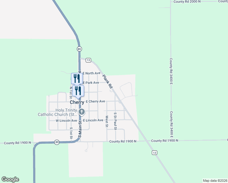 map of restaurants, bars, coffee shops, grocery stores, and more near 4 Erin Drive in Cherry