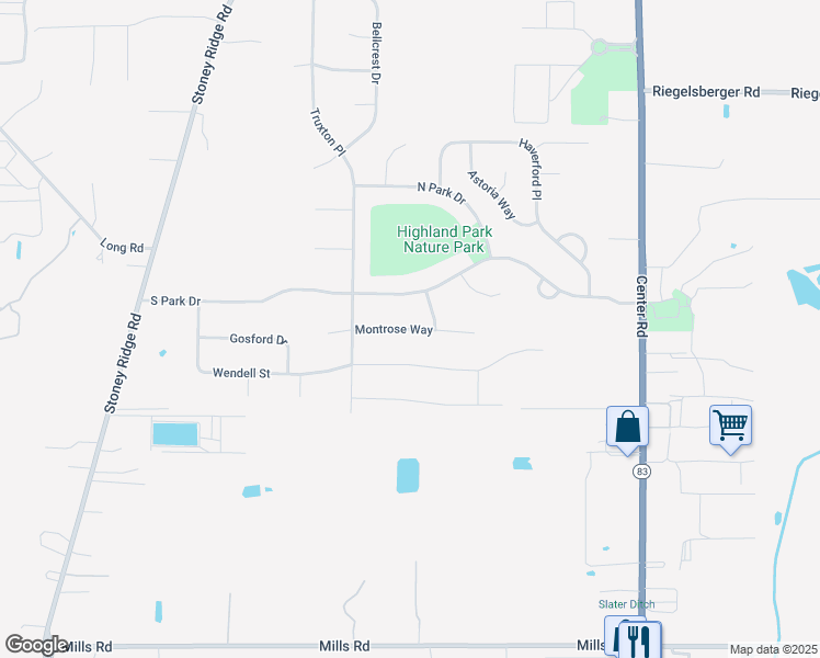 map of restaurants, bars, coffee shops, grocery stores, and more near 36313 Montrose Way in Avon
