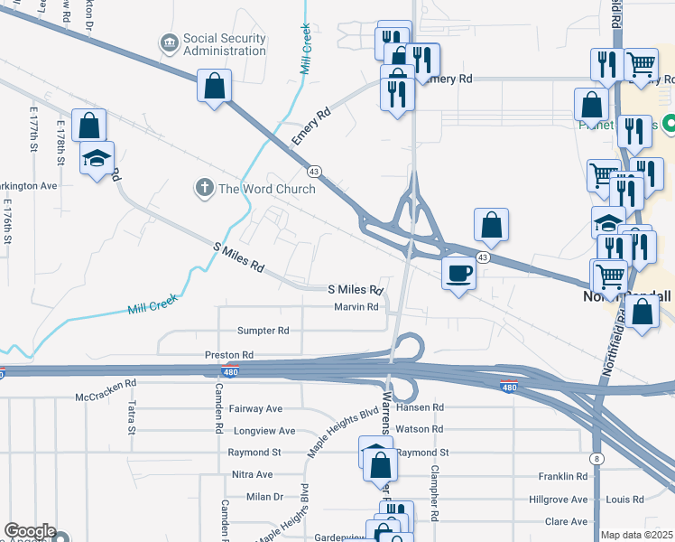 20101 South Miles Road, Warrensville Heights OH Walk Score