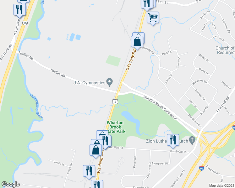 map of restaurants, bars, coffee shops, grocery stores, and more near 2011 Washington Avenue in Wallingford