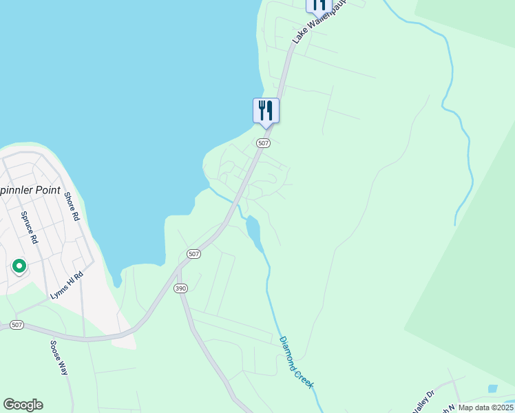 map of restaurants, bars, coffee shops, grocery stores, and more near 525 Plank Road in Hawley