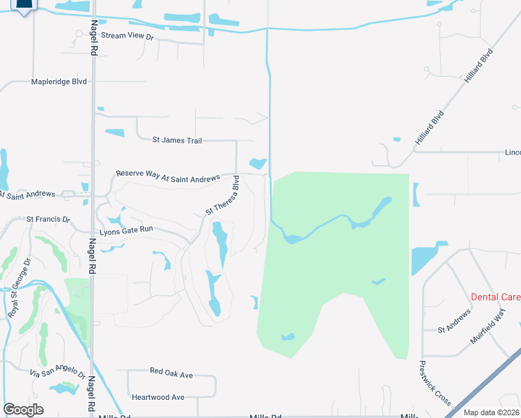 map of restaurants, bars, coffee shops, grocery stores, and more near 4137 Saint Theresa Boulevard in Avon