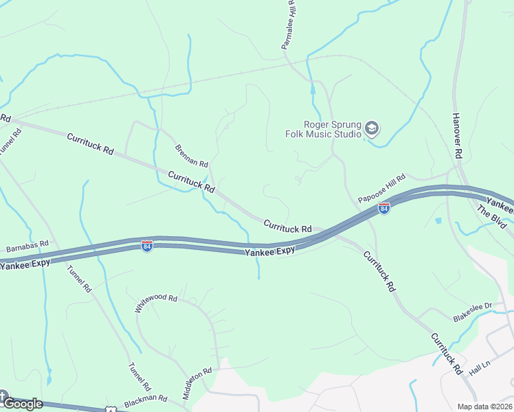 map of restaurants, bars, coffee shops, grocery stores, and more near 78 Currituck Road in Newtown