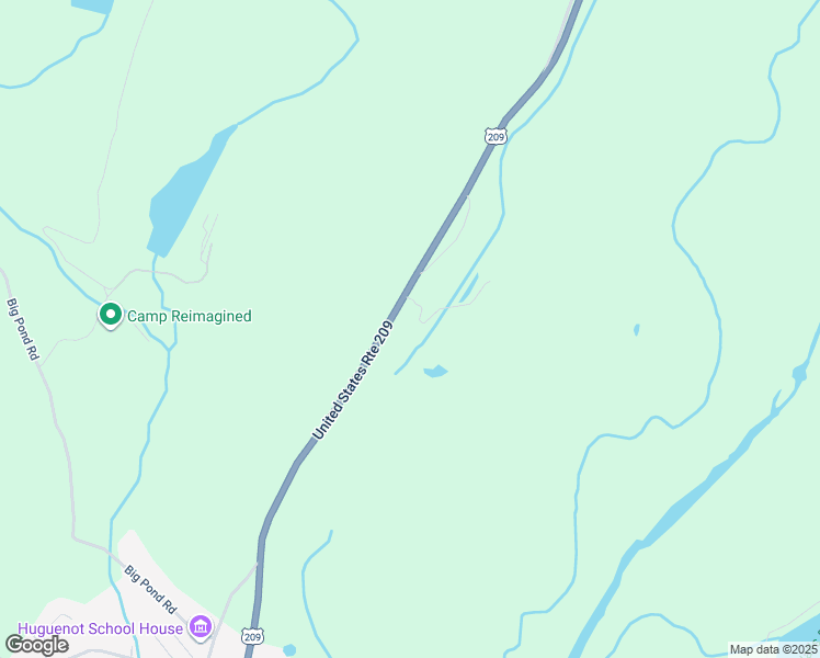 map of restaurants, bars, coffee shops, grocery stores, and more near 506 U.S. 209 in Huguenot