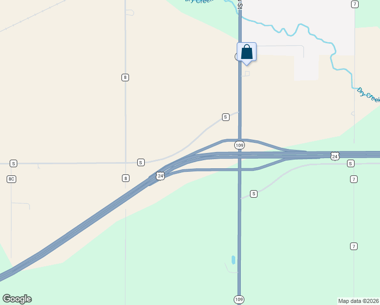 map of restaurants, bars, coffee shops, grocery stores, and more near 7699 County Road S in Liberty Center